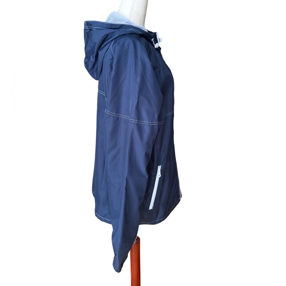 NWOT Walt Disney Windbreaker Men’s Medium Blue White Mesh Lined Zip Jacket - Picture 4 of 10